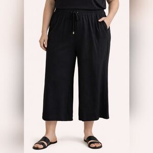 Women's Michael Kors Black Wide Leg Pants Plus Size 3X